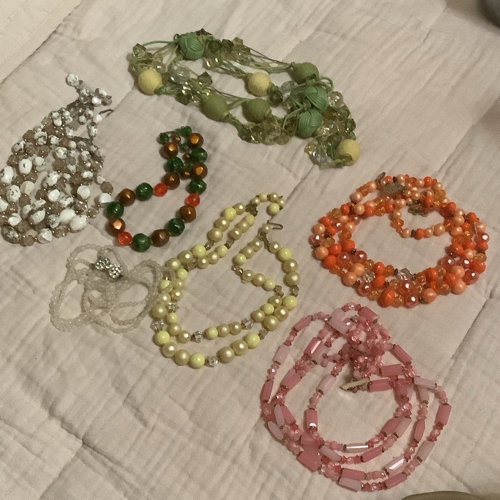 Colorful Beaded Necklace Set